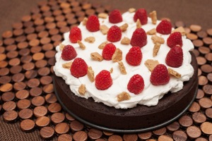 Flourless Chocolate S'mores Cake